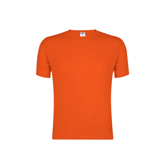 Camiseta adulto naranja 100% algodón 180g/m² vista frontal