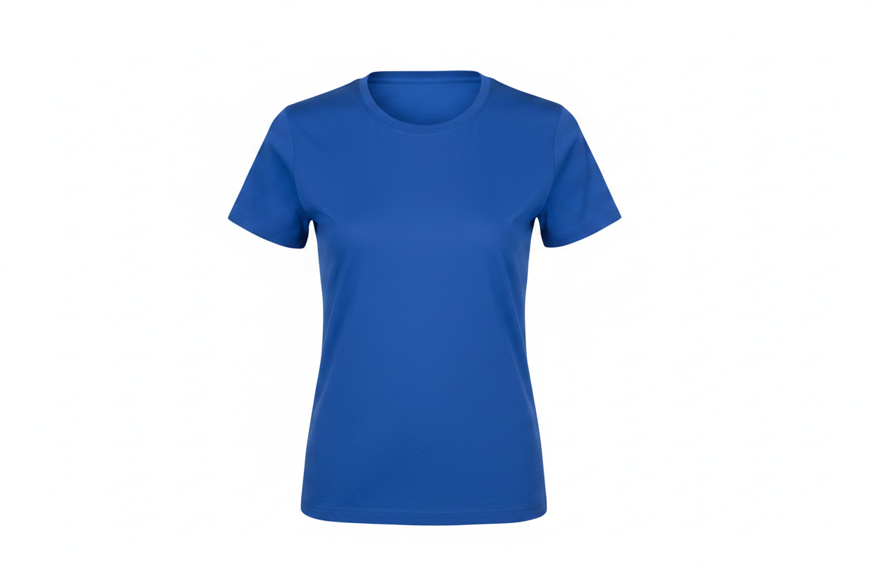 Camiseta mujer azul sin modelo